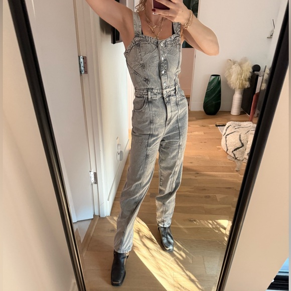 Iro Denim Jumpsuit - Picture 2 of 6